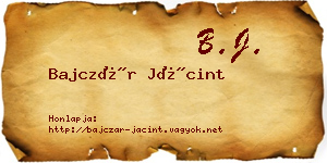 Bajczár Jácint névjegykártya